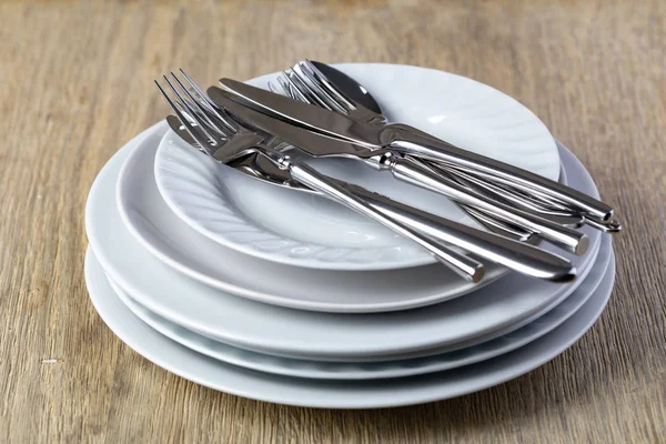 Plate and cutlery — Stock Photo, Image