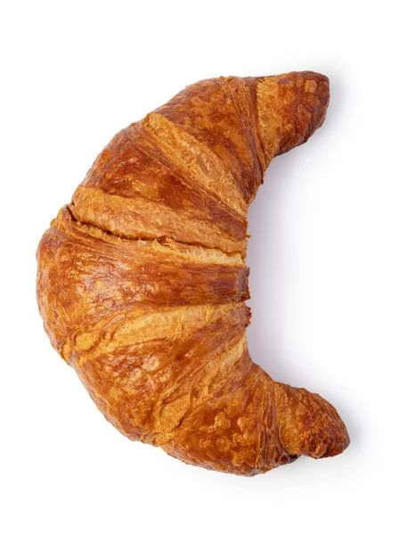 Croissant fresco sobre blanco —  Fotos de Stock