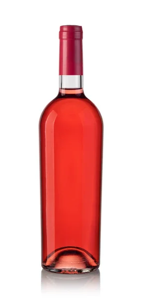 Rosa garrafas de vinho — Fotografia de Stock