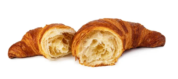 Croissant fresco sobre blanco —  Fotos de Stock