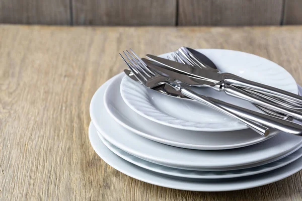 Plate and cutlery — Stock Photo, Image