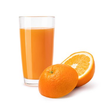 Bir bardak portakal suyu.