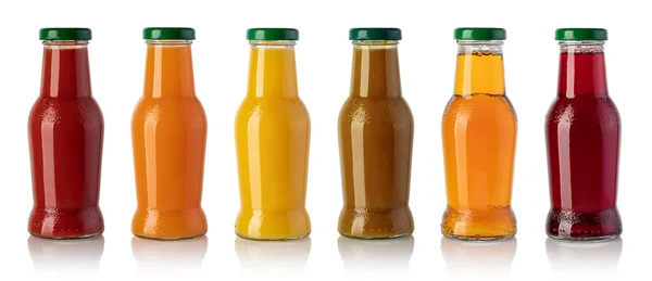 Set di bottiglia di succo — Foto Stock