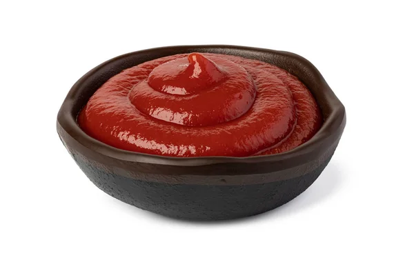 Skål med ketchup — Stockfoto