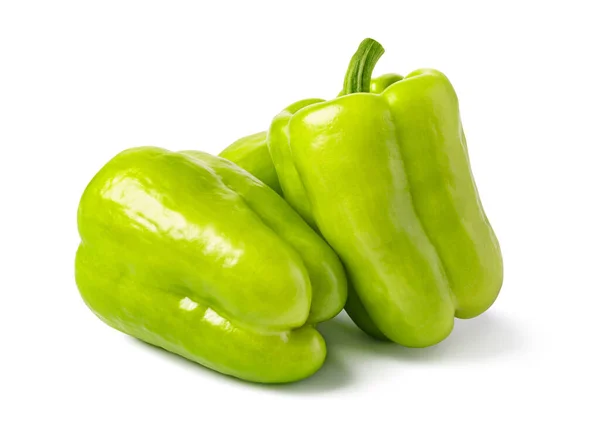 Green pepper on white background Royalty Free Stock Images