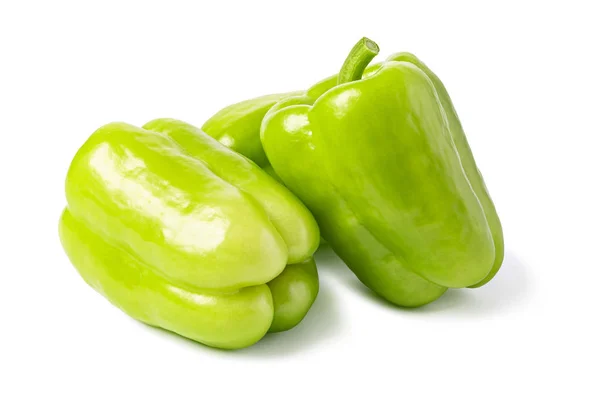 Green pepper on white background Stock Image