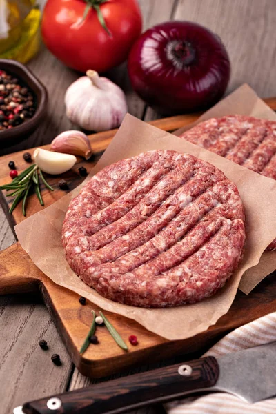 Rauw gehakt rundvlees — Stockfoto