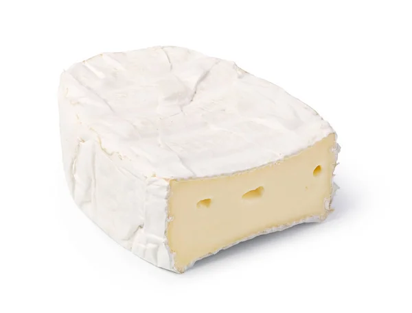 チーズ ブリーは白い背景に隔離され — ストック写真