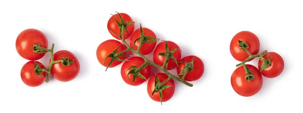 Branche Tomate Isolée Sur Fond Blanc — Photo