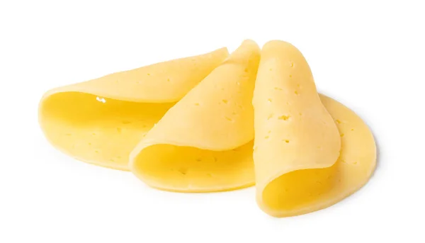 Cheese Slice Isolated White Background — Stock Photo, Image