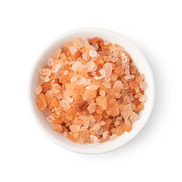 Bowl Coarse Grained Salt Isolated White Background — Stockfoto