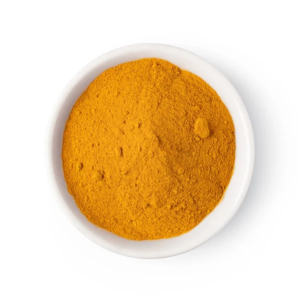 Curry Spices White Background — Stock Photo, Image