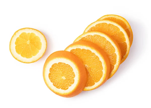 Oranje Fruit Geïsoleerd Witte Achtergrond — Stockfoto