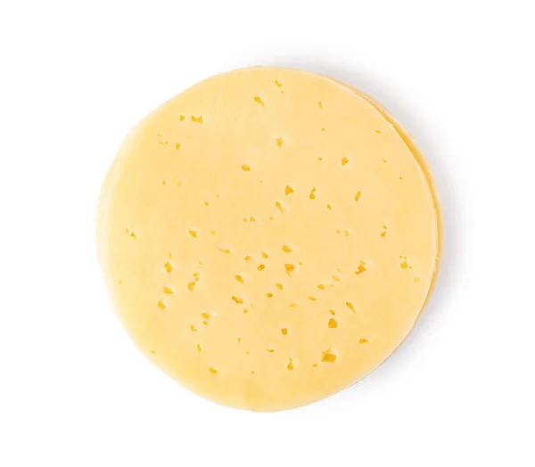 Τυρί Φέτα Που Απομονώνονται Λευκό Φόντο — Φωτογραφία Αρχείου