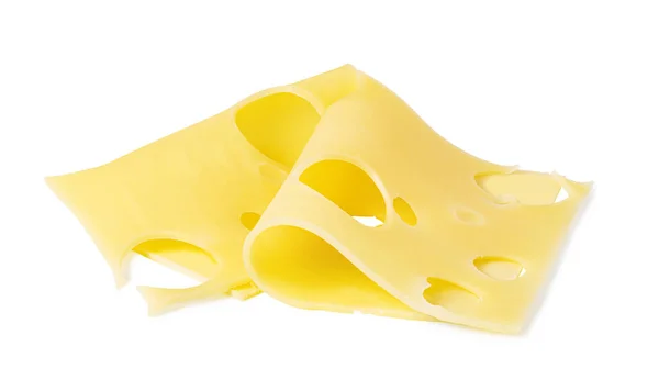 Τυρί Φέτα Που Απομονώνονται Λευκό Φόντο — Φωτογραφία Αρχείου