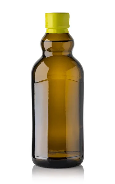 Olivenölflasche Isoliert Auf Weißem Hintergrund — Stockfoto