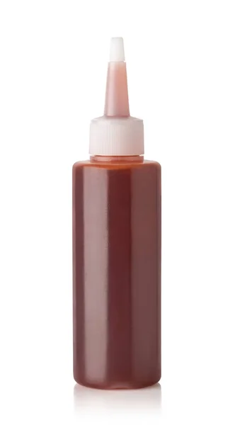 Botol Ketchup Diisolasi Pada Latar Belakang Putih — Stok Foto