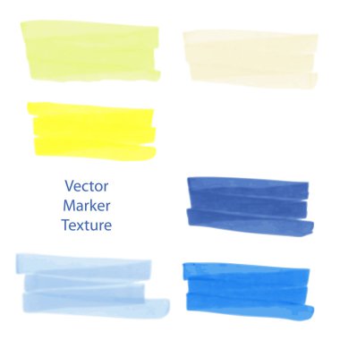 Dizi elle çizilmiş işaretleyici doku, suluboya efekti, tasarım için noktalar