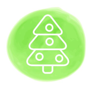 Yeni yıl satırı simgesi Noel tasarım için renk işaretçisi nokta, sembolü