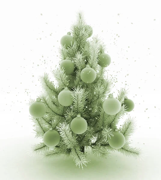 Albero di Natale. Illustrazione rendering 3d Foto Stock