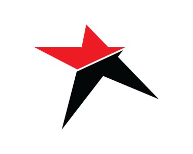 Yıldız simgesi şablon vektör illüstrasyon tasarımı