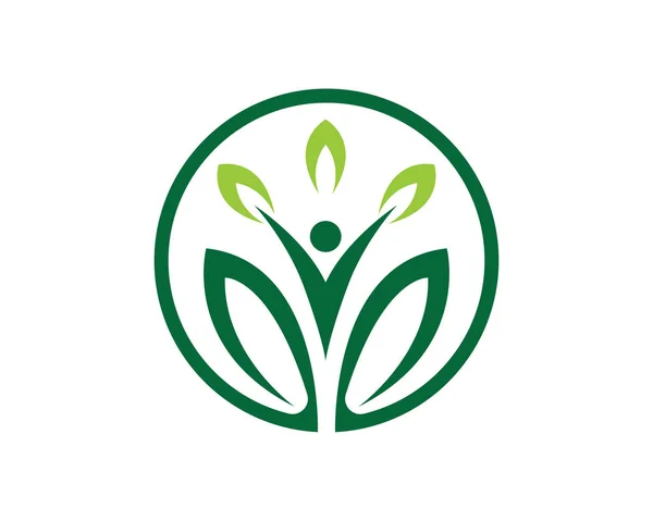 Salud Personas Vida Logotipo Diseño Vector Ilustración — Vector de stock