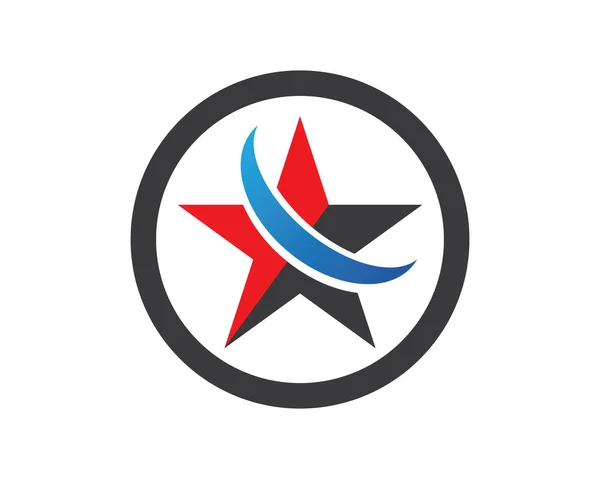 Gwiazda Logo Szablon Wektor Ikona Ilustracja Projekt — Wektor stockowy