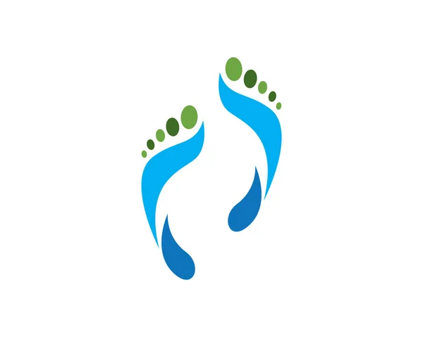 Foot Health Logo Template Vector Icon Illustration Design — Stock Vector
