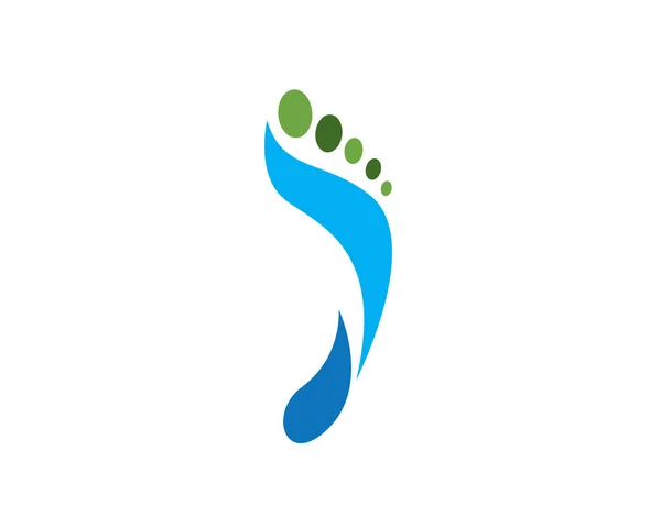Fuß Gesundheit Logo Vorlage Vektor Symbol Illustration Design — Stockvektor