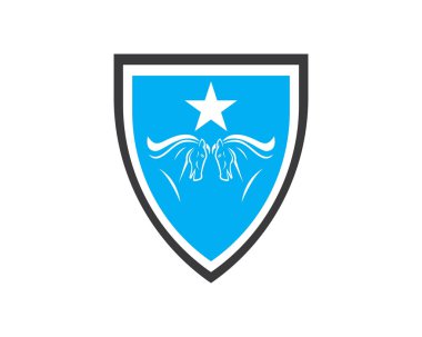 At Logosu Şablonu Vektör resimleme tasarımı