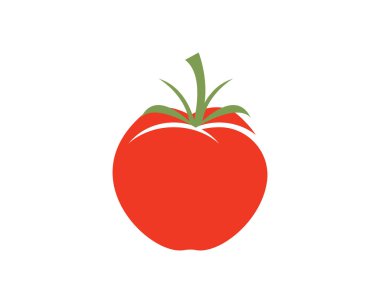 Domates meyvesi logo vektör şablonu