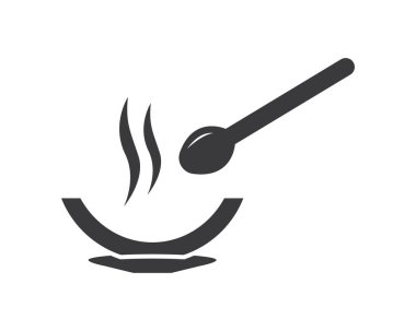 Restoran simgesi ve sembol vektörü