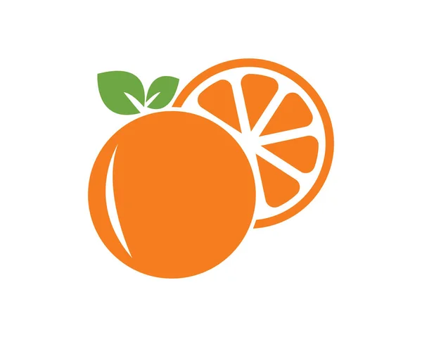 Meyve portakalı ve limon logo vektör şablonu