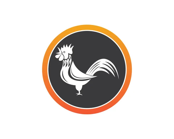 Rooster icon logo vector template illustration