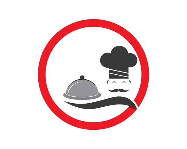 Restaurant Chef Icon Logo Vector Illustration — Stock Vector