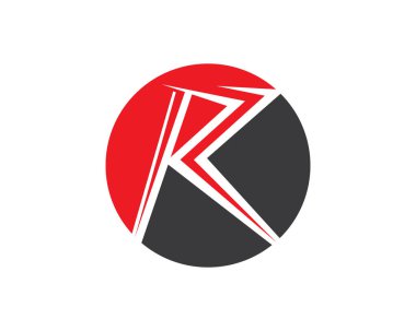 R harfi logo tasarımı kavramı