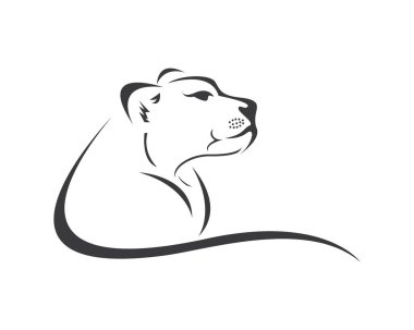 Lion Head Logo Template clipart