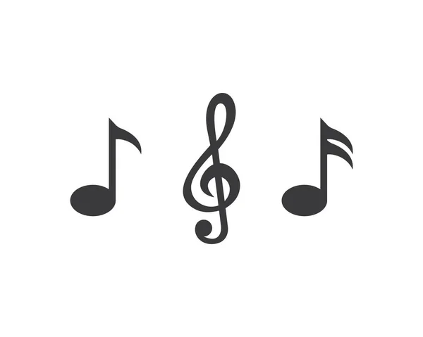 Not müzik logosu tasarım şablonu