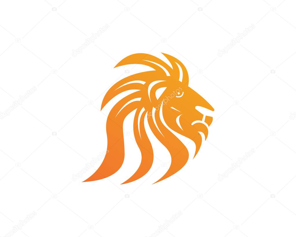 Lion Head Logo Template