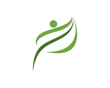 Sağlık insanlar logo tasarım şablonu