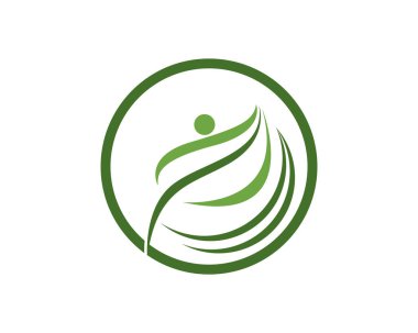 Sağlık insanlar logo tasarım şablonu