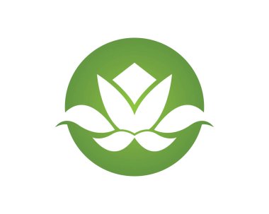 Çiçek güzelliği kaplıca logo tasarım şablonu