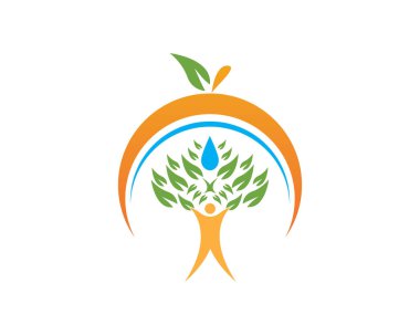 Sağlık görevlileri logo tasarım şablonu