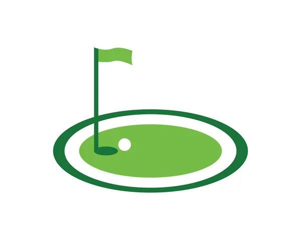 Golf Symbol Und Symbol Vektorvorlage — Stockvektor