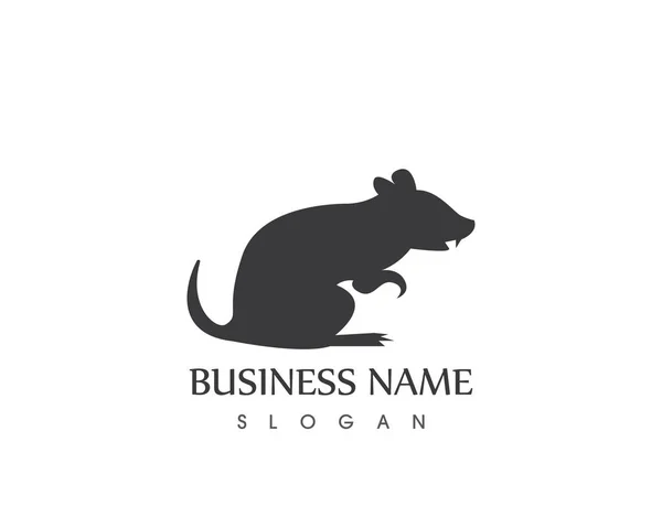 Modelo Vetor Logotipo Ícone Rato — Vetor de Stock
