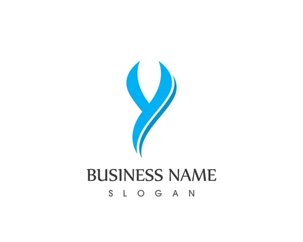 List Biznes Ikona Szablon Logo — Wektor stockowy