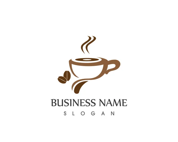Tasse Café Logo Vecteur — Image vectorielle