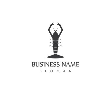 Istakoz logo vektör şablonu