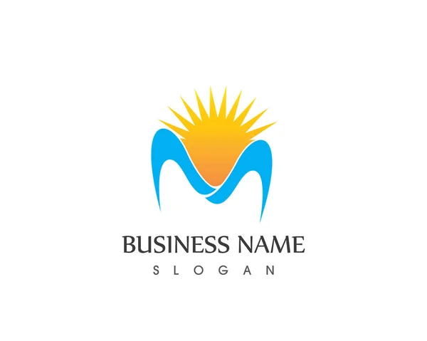 Modèle Logo Icône Entreprise Lettre — Image vectorielle