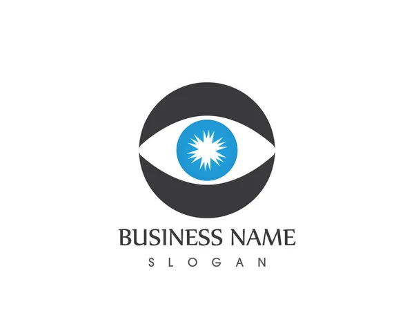 Modelo Vetor Logotipo Cuidado Dos Olhos — Vetor de Stock
